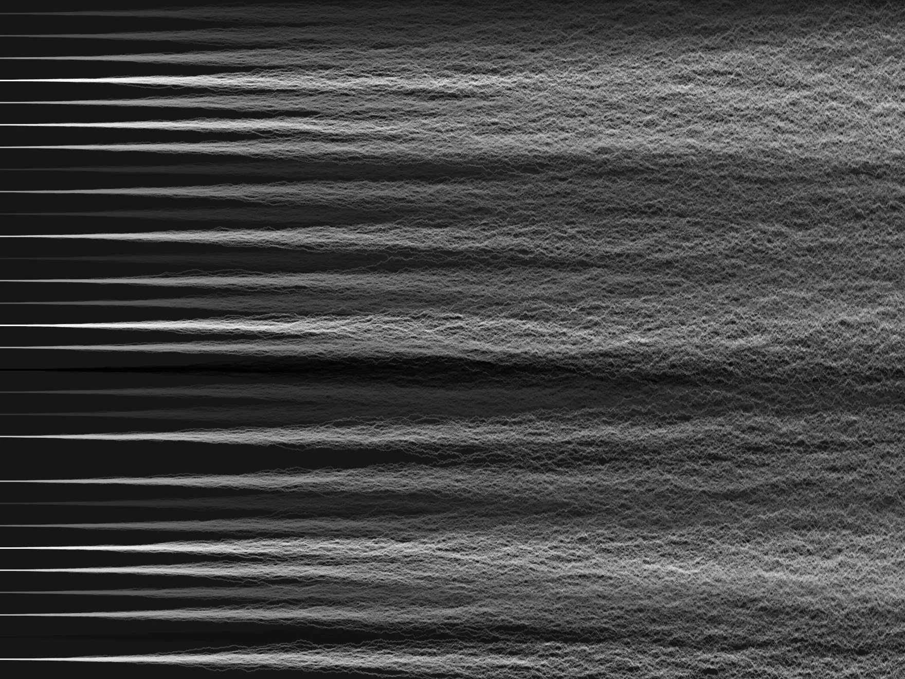SVLYJTAI, generative drawing, gist_gray colorway, Metal print on Alu-dibond under acrylic, 40" × 30"