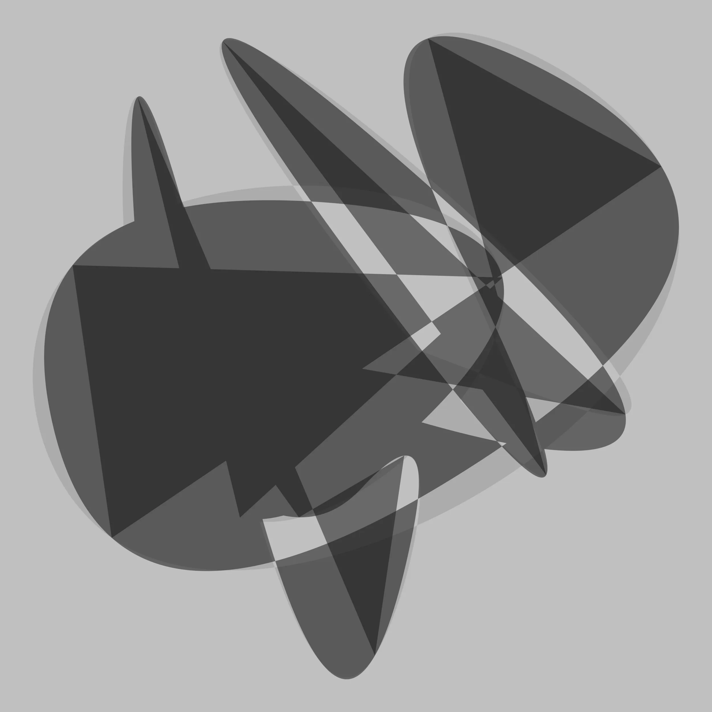FTRIXUOM, generative drawing, gist_gray colorway