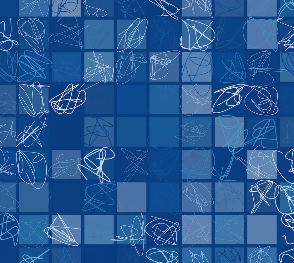DEYTAQMU, generative drawing, detail view, Alu-Dibond backed, acrylic front, 40" × 30"