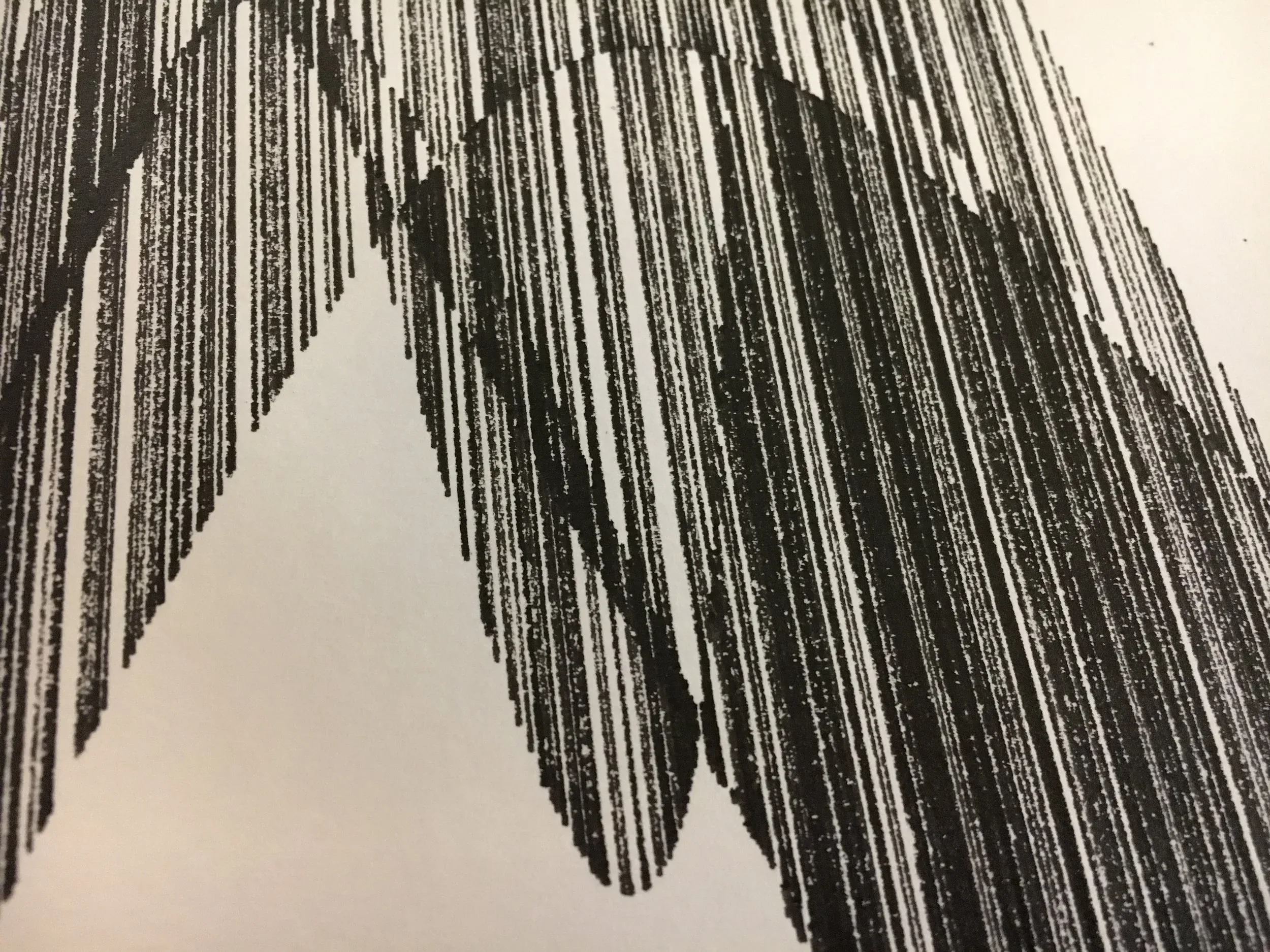 AEHZGHDK, generative drawing, detail closeup of pen-plotted lines