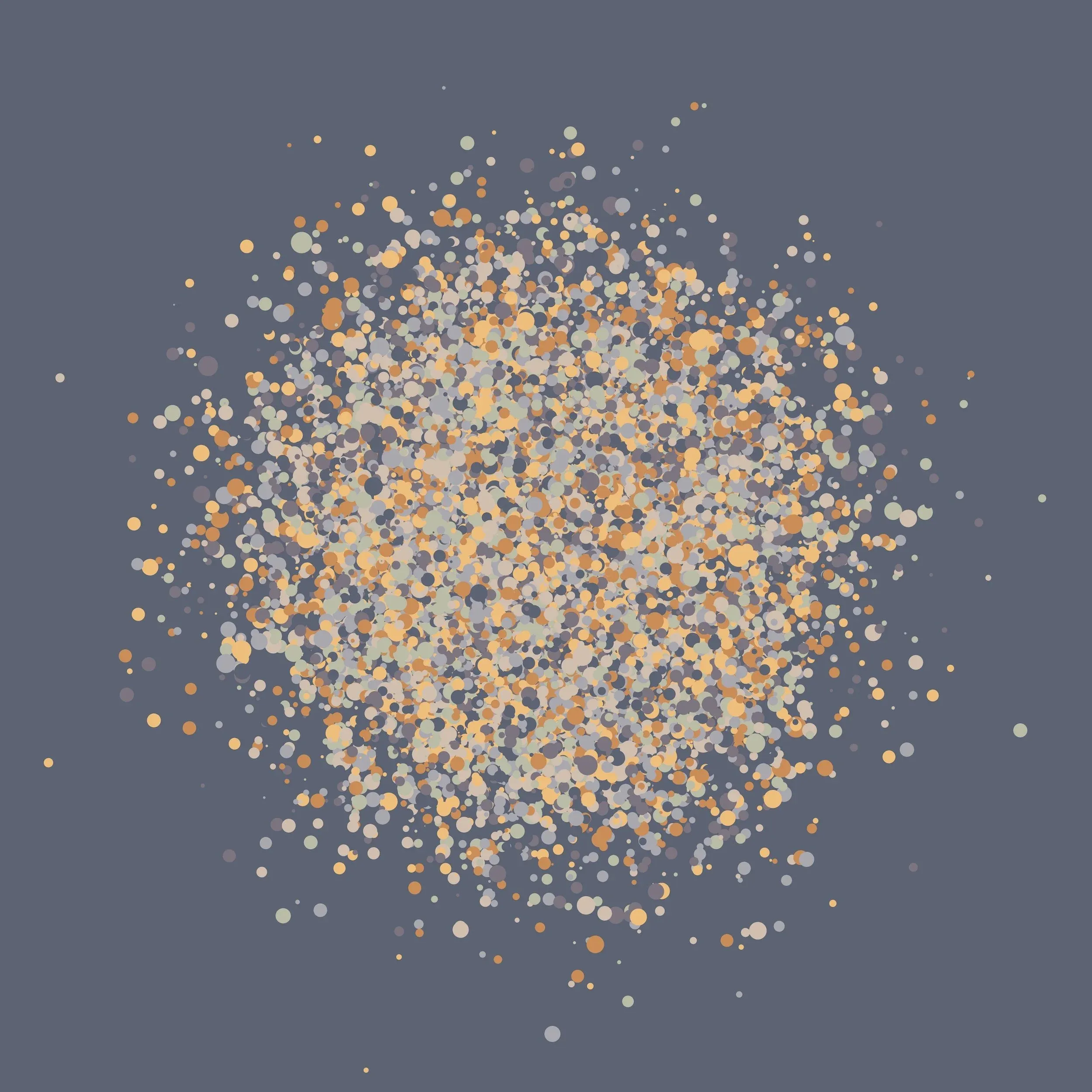 GWBGIWQQ, generative drawing, afmhot colorway