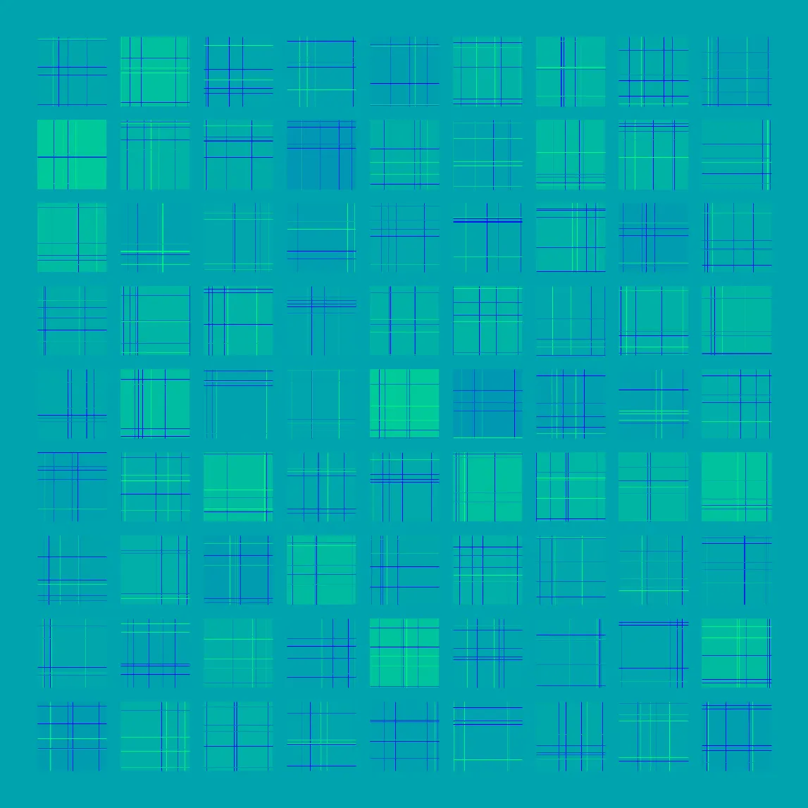 BCOJBEMQ, generative drawing, winter colorway