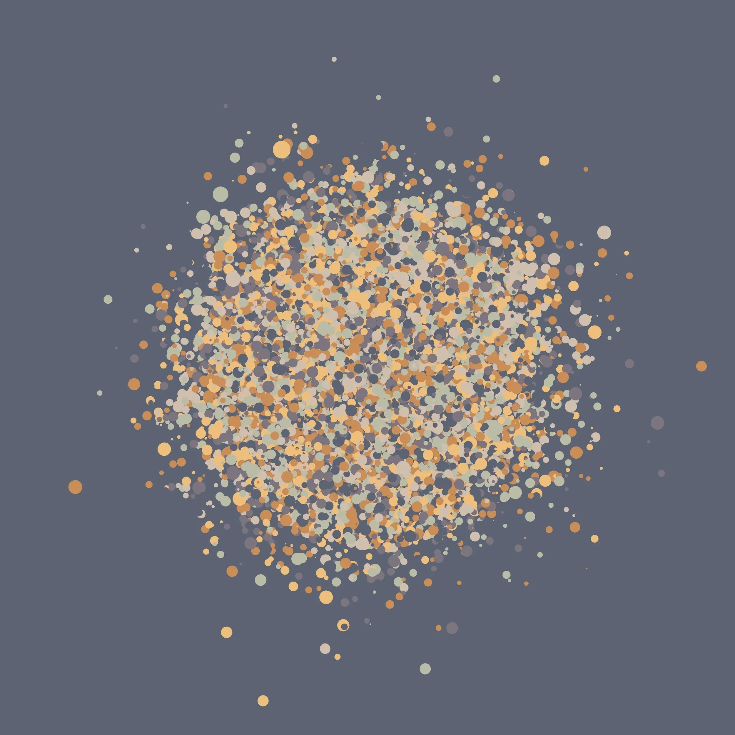GWBGIWQQ, generative drawing, afmhot colorway