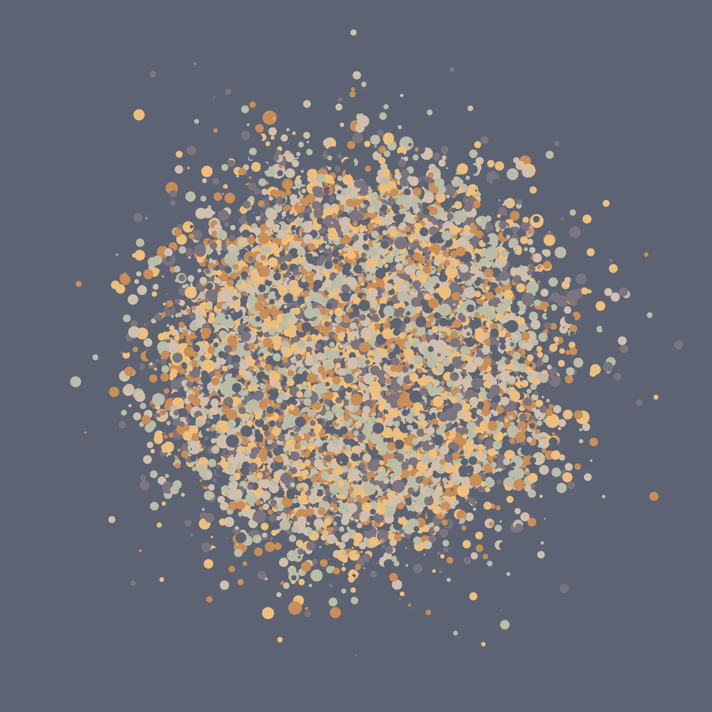 GWBGIWQQ, generative drawing, afmhot colorway