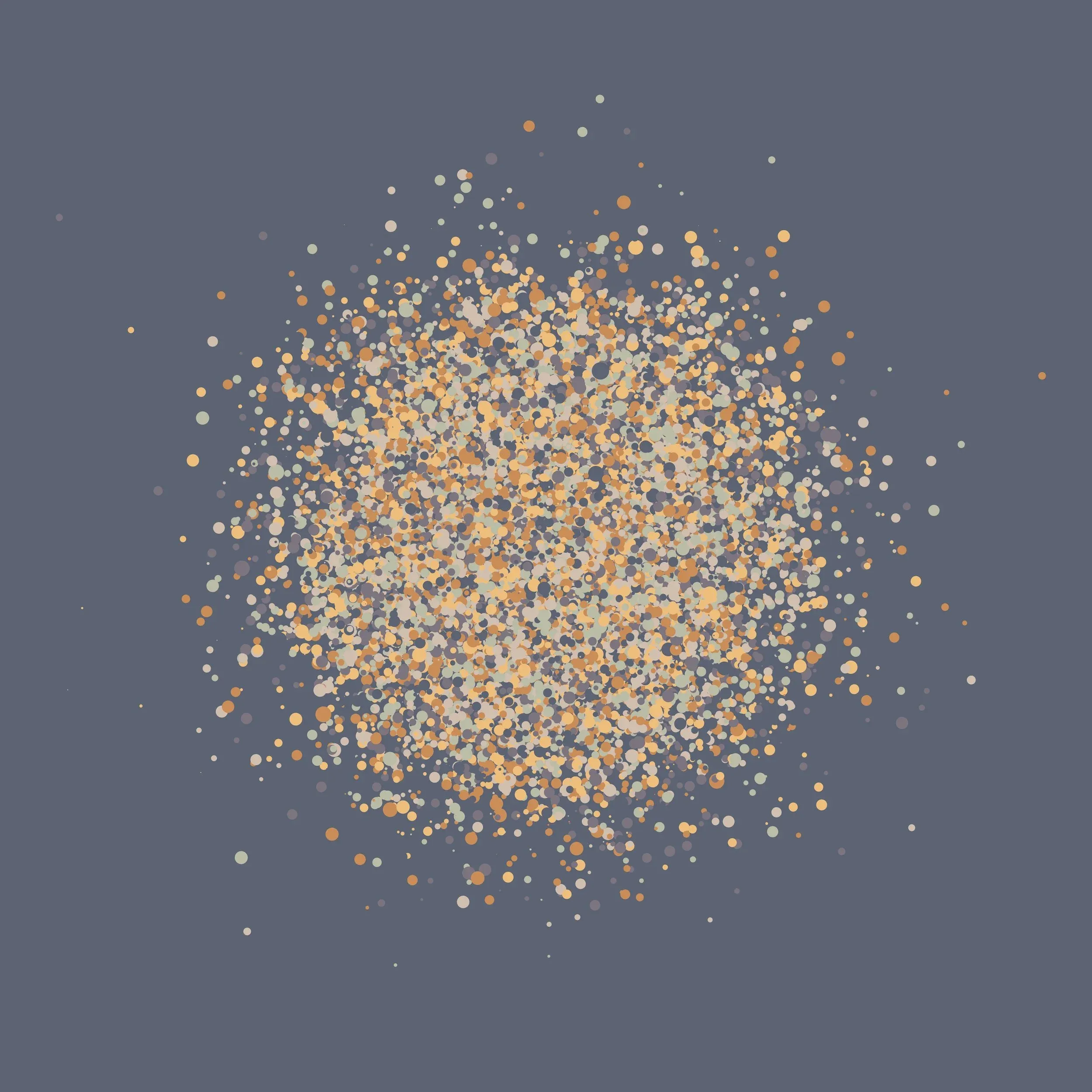 GWBGIWQQ, generative drawing, afmhot colorway