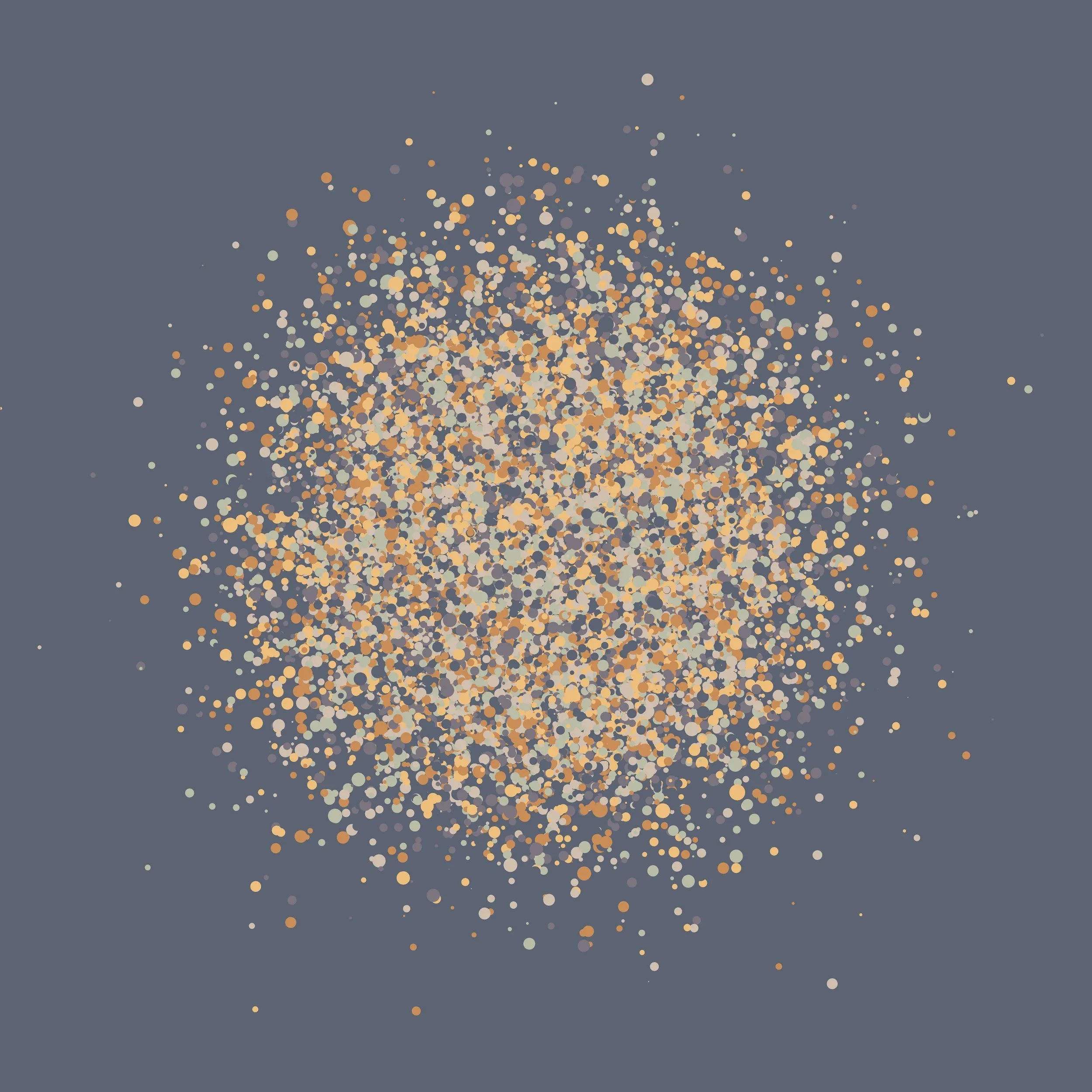GWBGIWQQ, generative drawing, afmhot colorway