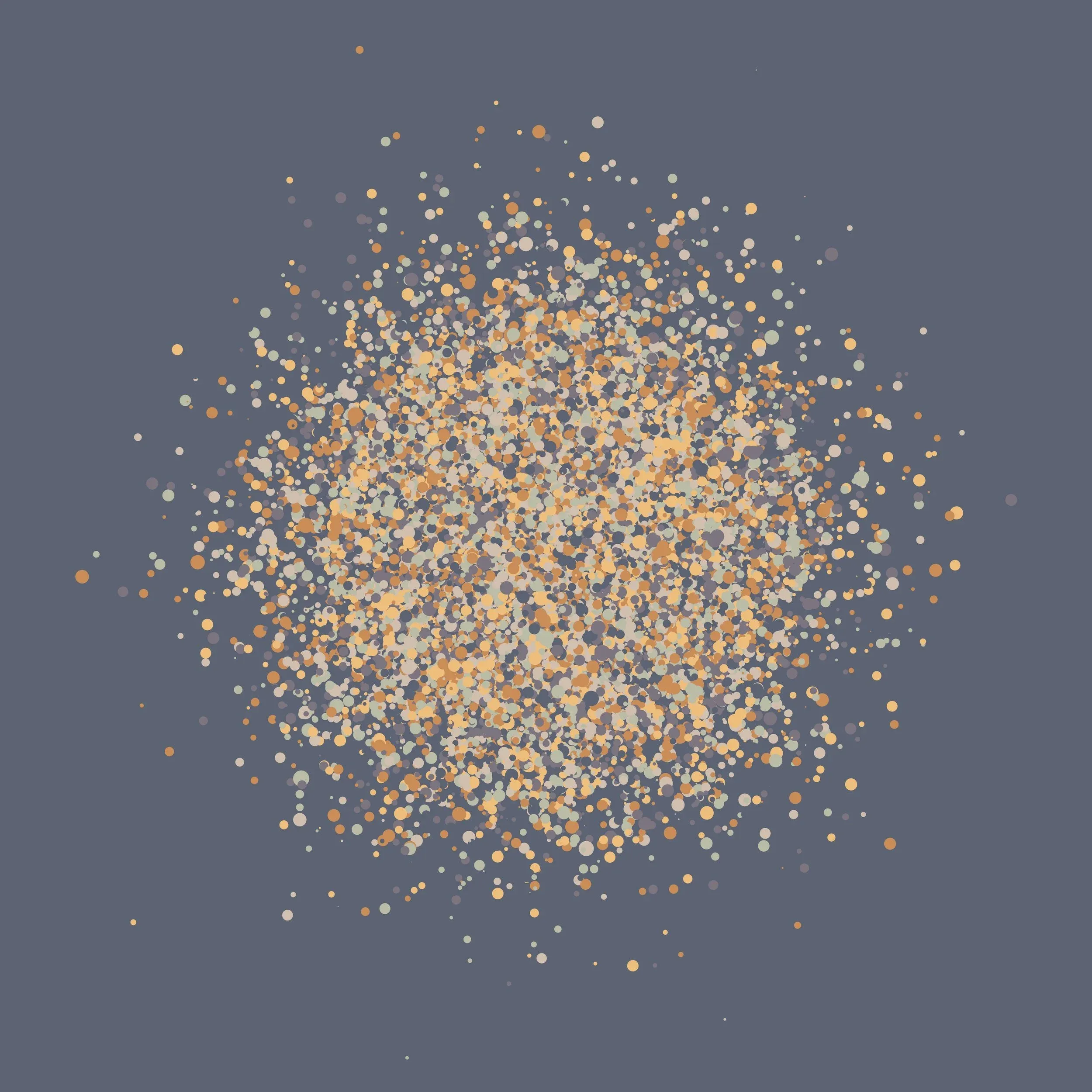 GWBGIWQQ, generative drawing, afmhot colorway
